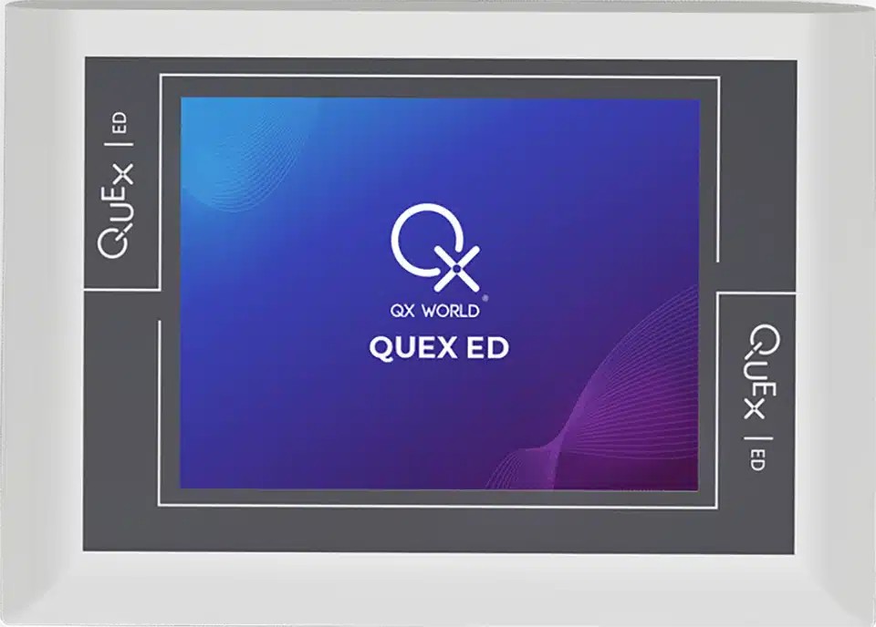 QUEX ED – pogled odozgo na uređaj